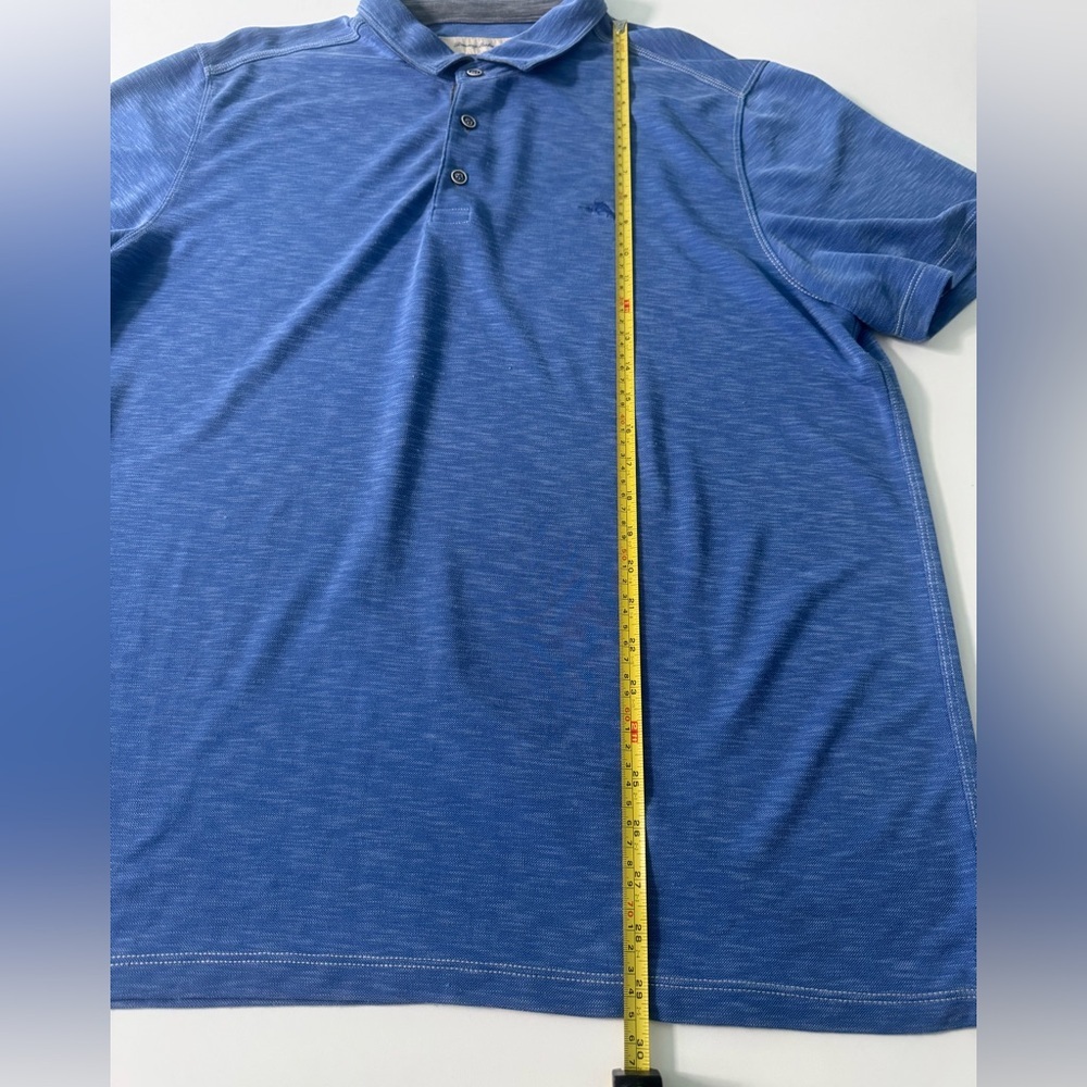 Tommy Bahama Blue Polo Shirt with Classic Collar - Picture 6 of 10